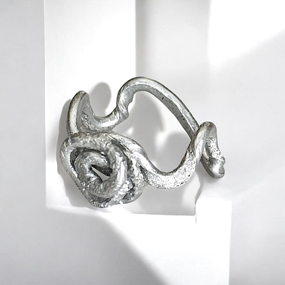 5 For $25💫Alternative Silver Aluminum Coiled Ring - Picture 3 of 6